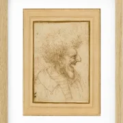 Karikatur eines Mannes mit buschigem Haar – 1495