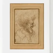 Karikatur eines Mannes mit buschigem Haar – 1495