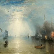 Keelmen, die im Mondlicht Kohlen hieven - 1835