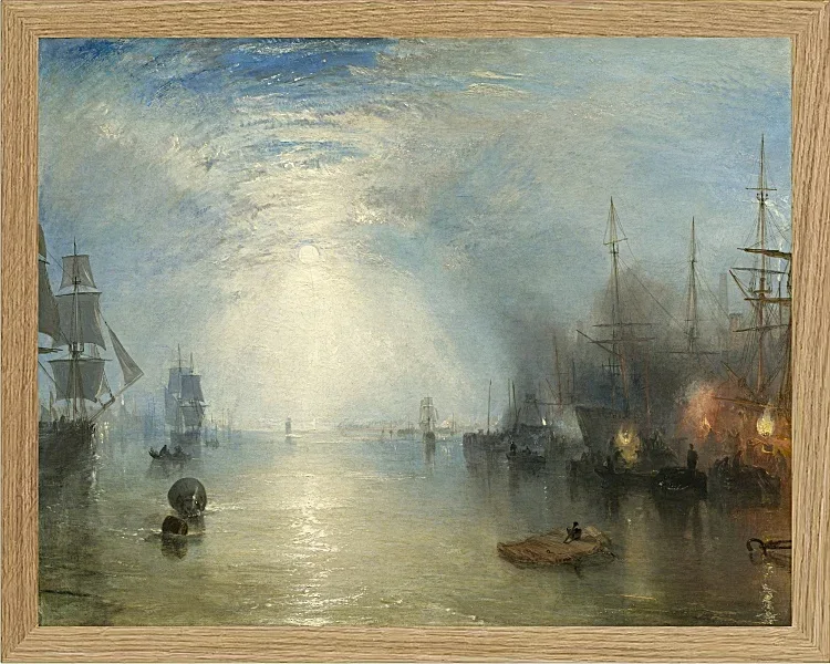 Keelmen, die im Mondlicht Kohlen hieven - 1835