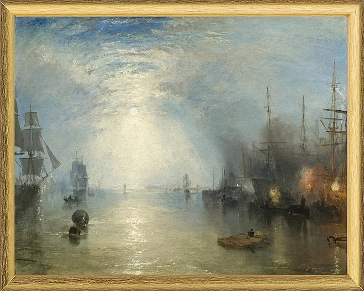 Keelmen, die im Mondlicht Kohlen hieven - 1835