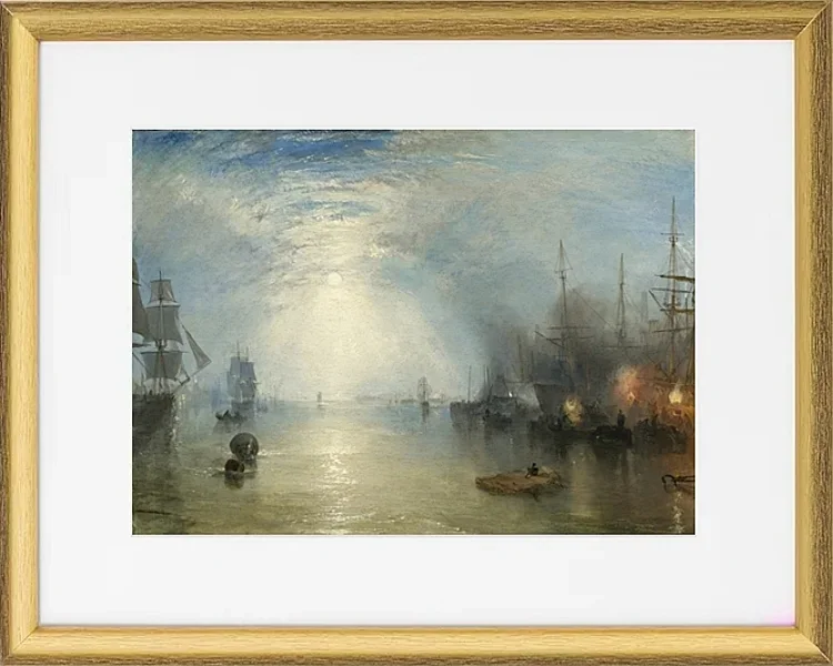Keelmen, die im Mondlicht Kohlen hieven - 1835