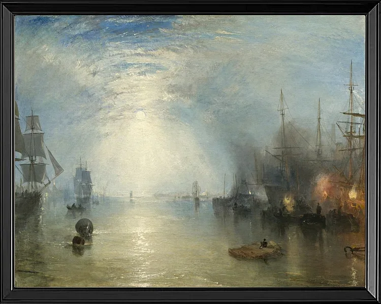 Keelmen, die im Mondlicht Kohlen hieven - 1835