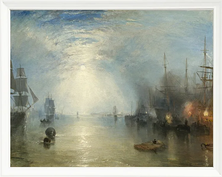 Keelmen, die im Mondlicht Kohlen hieven - 1835