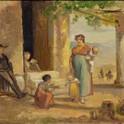 Kind lernt laufen - 1859