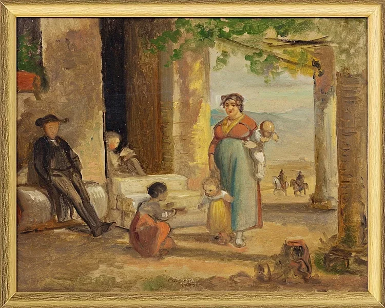 Kind lernt laufen - 1859