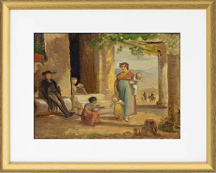 Kind lernt laufen - 1859