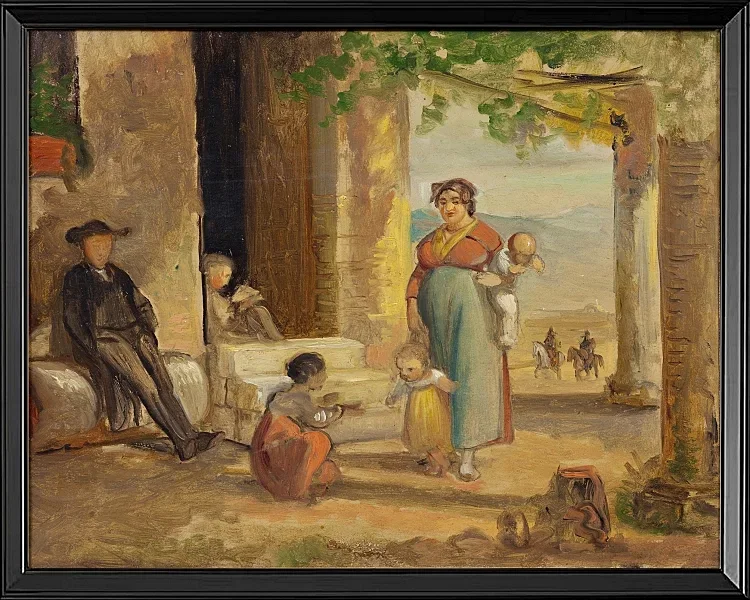 Kind lernt laufen - 1859