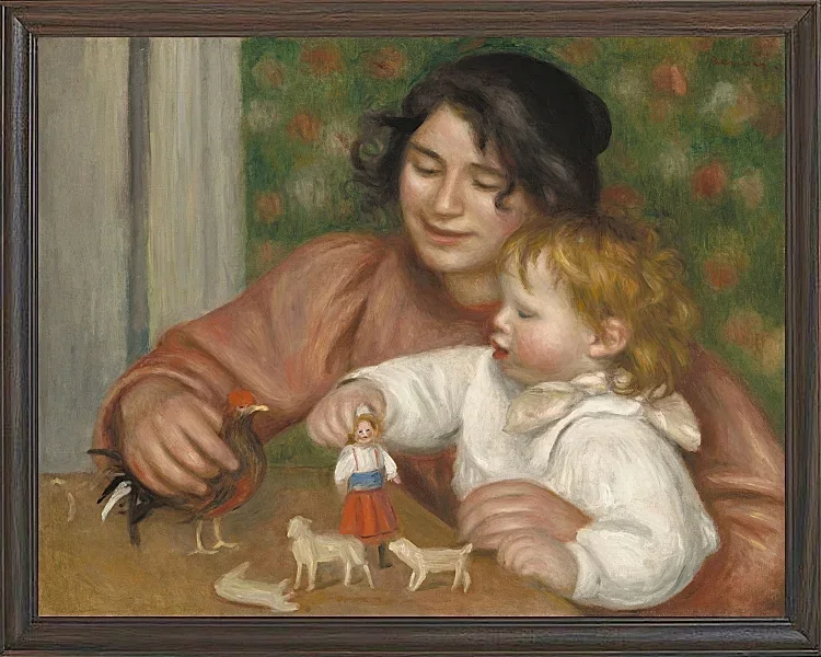 Kind mit Spielzeug - 1896