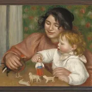 Kind mit Spielzeug - 1896