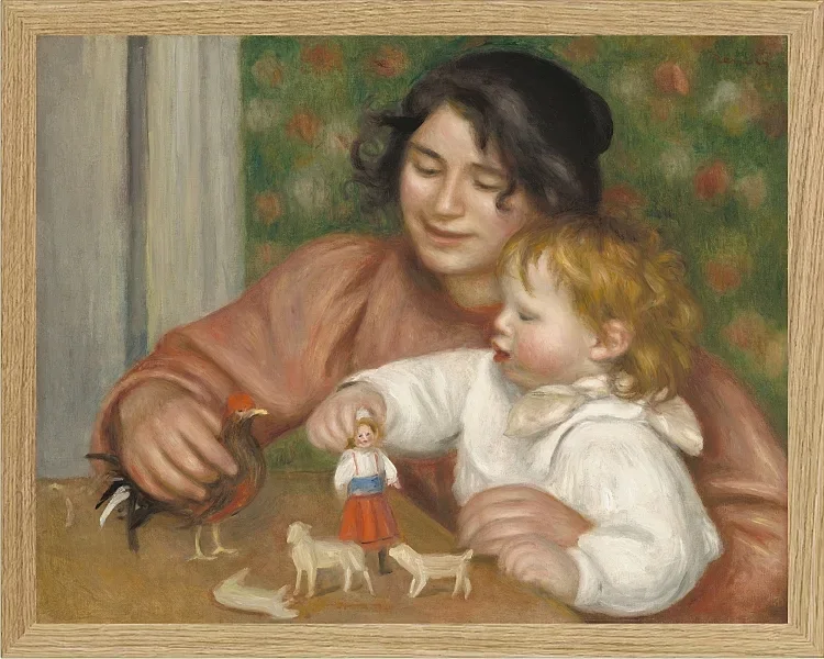 Kind mit Spielzeug - 1896