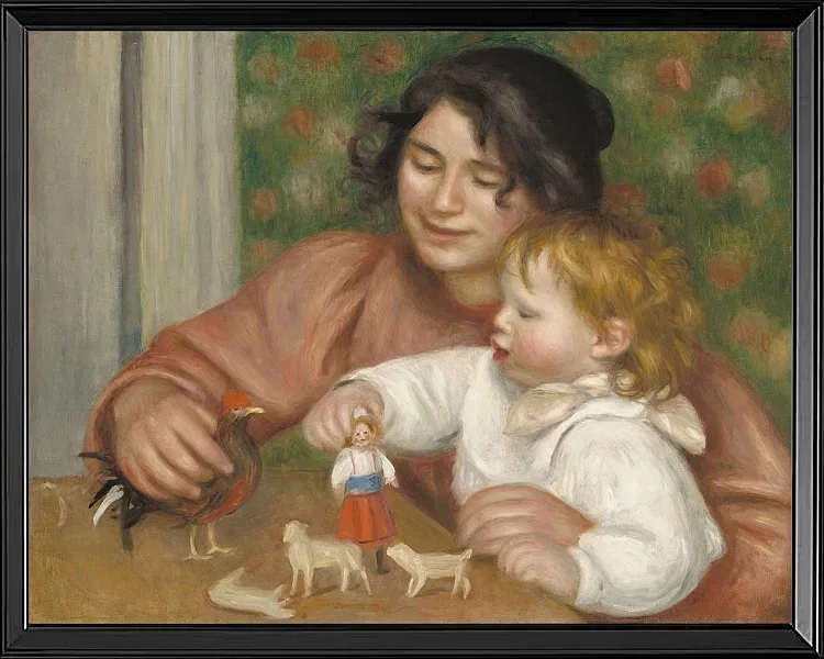 Kind mit Spielzeug - 1896