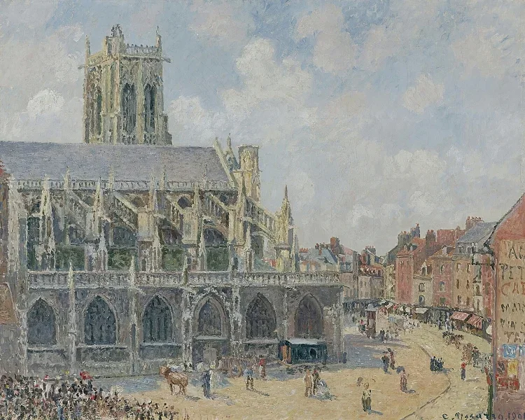 Kirche Saint-Jacques in Dieppe, Morgen, Sonntag – 1901
