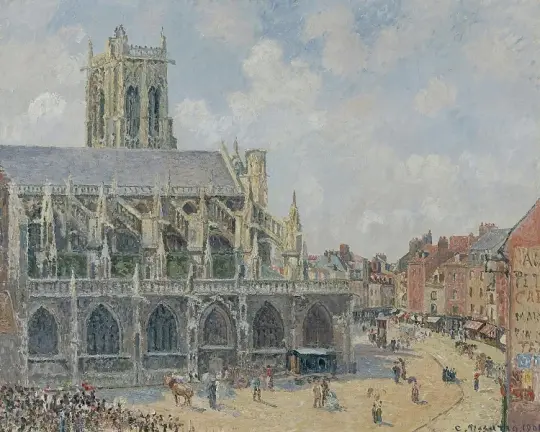 Kirche Saint-Jacques in Dieppe, Morgen, Sonntag – 1901