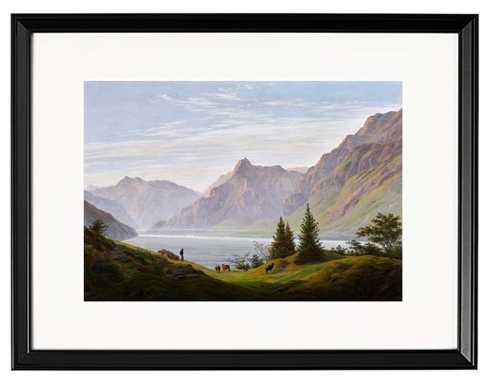 Landschaft mit Gebirgssee - 1810