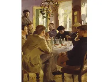 Künstleressen im Brøndum’s Hotel – 1883