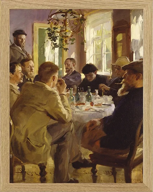 Künstleressen im Brøndum’s Hotel – 1883