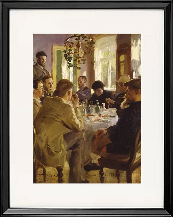 Künstleressen im Brøndum’s Hotel – 1883