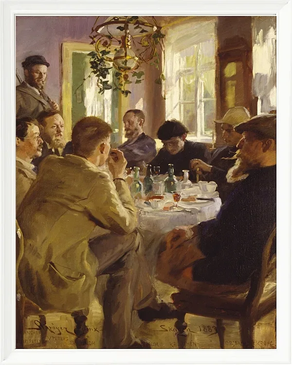 Künstleressen im Brøndum’s Hotel – 1883