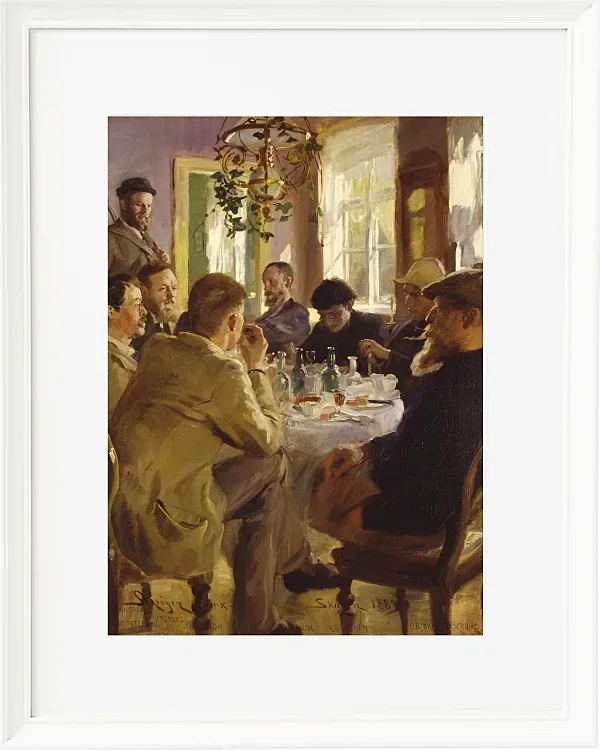 Künstleressen im Brøndum’s Hotel – 1883