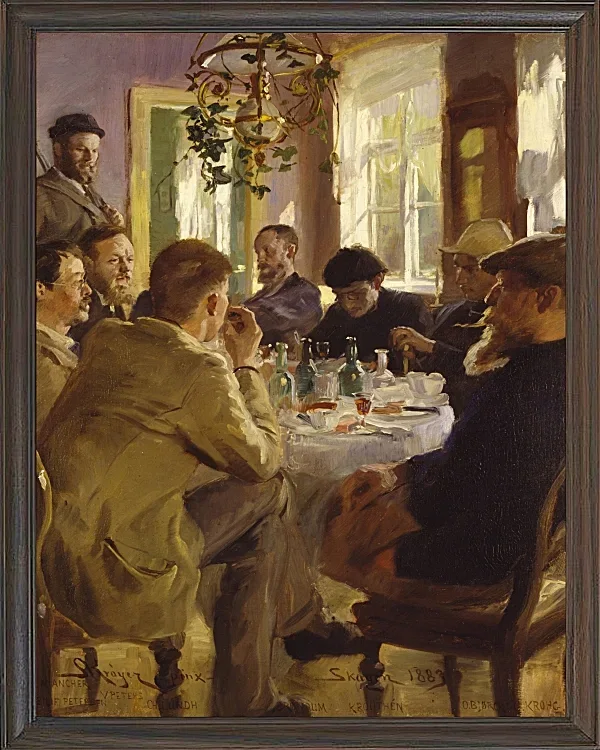 Künstleressen im Brøndum’s Hotel – 1883