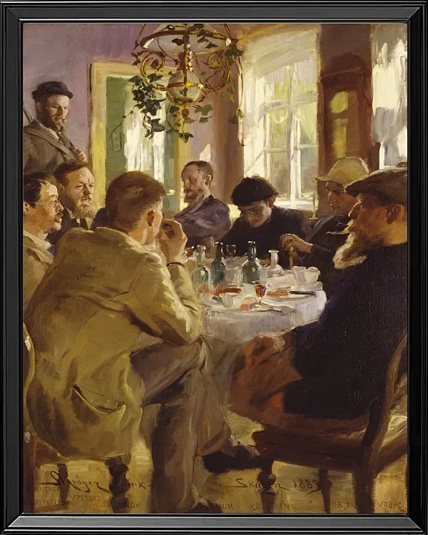 Künstleressen im Brøndum’s Hotel – 1883