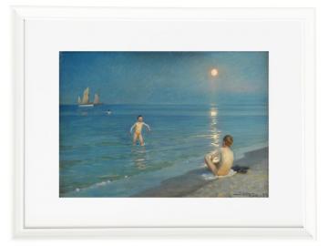 Jungen baden bei Skagen. Sommerabend - 1899