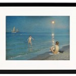 Jungen baden bei Skagen. Sommerabend - 1899