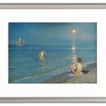 Jungen baden bei Skagen. Sommerabend - 1899