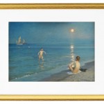 Jungen baden bei Skagen. Sommerabend - 1899