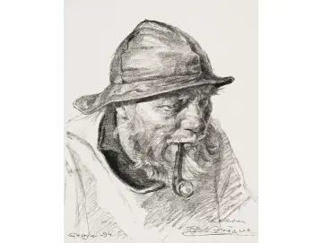 Kopf eines Skagen Fischers – 1893