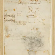 Kopf eines alten Mannes und Studien der Maschinen – 1504