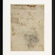 Kopf eines alten Mannes und Studien der Maschinen – 1504