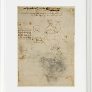 Kopf eines alten Mannes und Studien der Maschinen – 1504