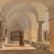 Kreuzgang von San Lorenzo fuori le mura, Rom  - 1837