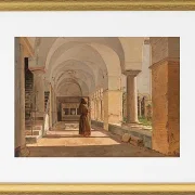 Kreuzgang von San Lorenzo fuori le mura, Rom  - 1837