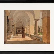 Kreuzgang von San Lorenzo fuori le mura, Rom  - 1837