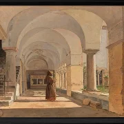 Kreuzgang von San Lorenzo fuori le mura, Rom  - 1837