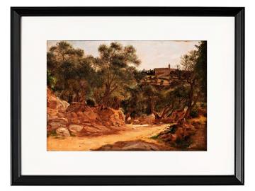 Olivenhain aus Tivoli bei Rom - 1839