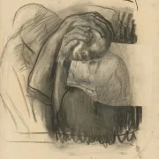 Käthe Kollwitz | Farvel - 1910 | Indrammet kunsttryk | Realisme