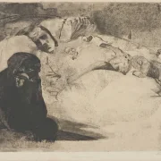 Käthe Kollwitz | Arbejdsløshed - 1909 | Indrammet kunsttryk | Realisme