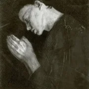 Käthe Kollwitz | Betendes Mädchen - 1892 | Gerahmter Kunstdruck | Realismus