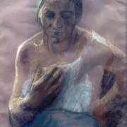 Käthe Kollwitz | Arbeiterfrau mit Hand vor der Brust - 1904 | Gerahmter Kunstdruck | Realismus