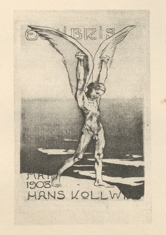 Käthe Kollwitz | Sønnen Hans’ exlibris – 1925 | Indrammet kunsttryk | Realisme