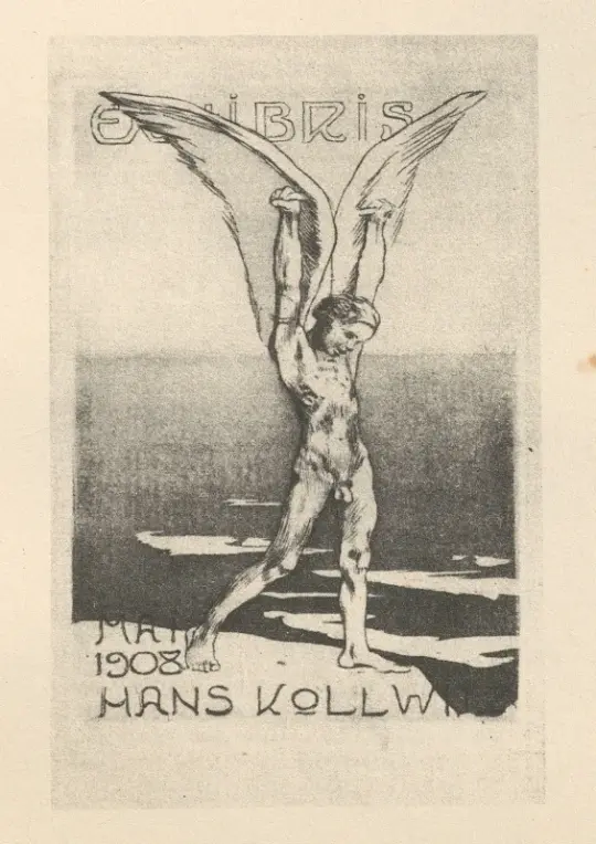Käthe Kollwitz | Sønnen Hans’ exlibris – 1925 | Indrammet kunsttryk | Realisme