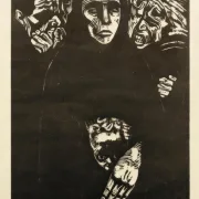 Käthe Kollwitz | Folket - 1916 | Indrammet kunsttryk | Realisme