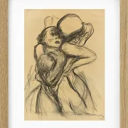 Käthe Kollwitz – Der Tod greift nach den Kindern 1921 | Giclée Kunstdruck gerahmt