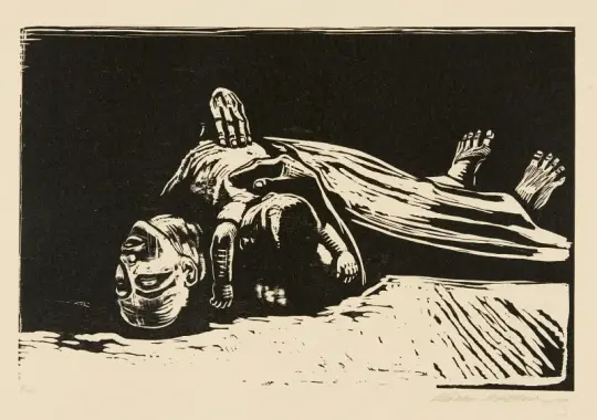 Käthe Kollwitz | Enken II – 1922 | Indrammet kunsttryk | Realisme