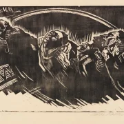 Käthe Kollwitz – Die Freiwilligen 1921 | Giclée Kunstdruck gerahmt
