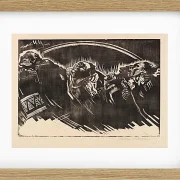 Käthe Kollwitz – Die Freiwilligen 1921 | Giclée Kunstdruck gerahmt